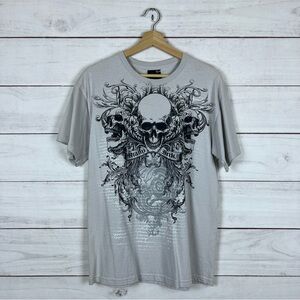 Vintage 2009 Miami Ink Skull Tattoo T-Shirt Medium